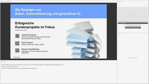 Thumbnail for Webinar: The synergy of data, automation and AI: Focus on successful client stories