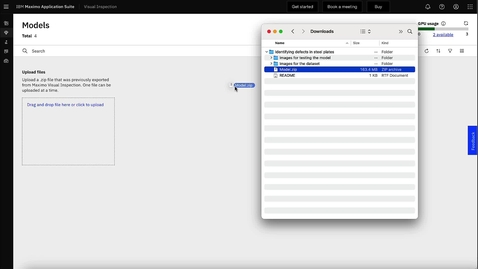 Thumbnail for entry IBM Maximo Visual Inspection trial: Uploading and testing a model