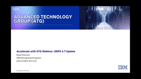 Thumbnail for IBM GDPS 4.7 Update - 05022024