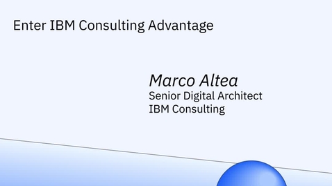 Thumbnail for IBM Consulting Advantage for Code