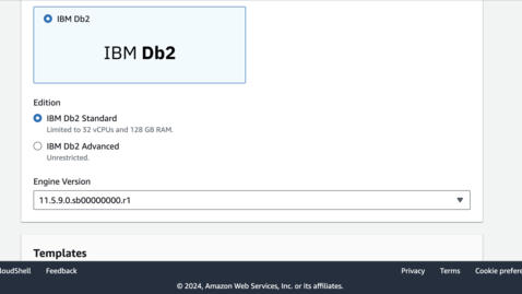 Thumbnail for entry Getting started with Amazon RDS for IBM Db2