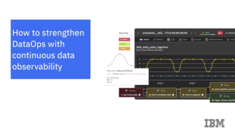 Thumbnail for Webinar: How to strengthen DataOps with continuous data observability