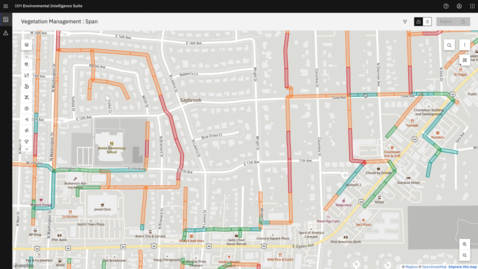 Thumbnail for entry IBM Environmental Intelligence Suite Vegetation Management usage with IBM Maximo