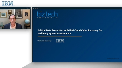 Thumbnail for entry Critical Data Protection with IBM Cloud Cyber Recovery for Resiliency against Ransomware