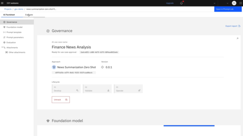 Thumbnail for Model evaluation and documentation with IBM watsonx.governance