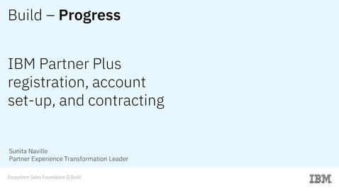 Thumbnail for Partner registration, account set-up, and contracting