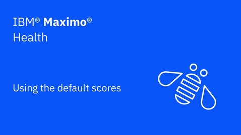 Thumbnail for Using default scores to maintain asset health
