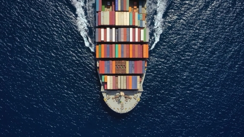 Thumbnail for Supply Chain: Top down view of container cargo