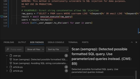 Thumbnail for Bob-Vulnerabilities