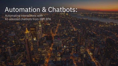 Thumbnail for RPA Chatbots  컨텍스트를 갖춘 엔터프라이즈 관측성