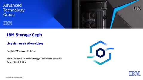 Thumbnail for Ceph NVMe over Fabrics Demo