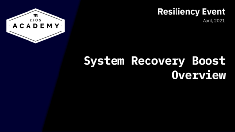 Thumbnail for entry System Recovery Boost Overview