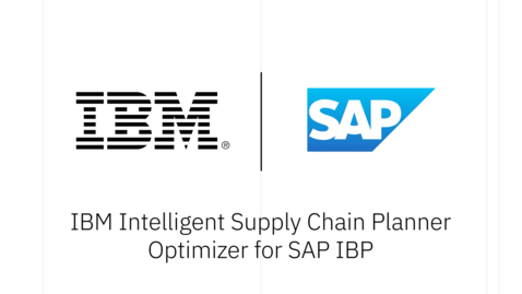 Thumbnail for entry IBM Intelligent Supply Chain Planner Optimizer for SAP IBP