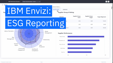 Thumbnail for entry IBM Enviziが ESGレポート作成をどのように効率化するのか：デモ