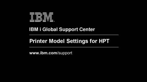 Thumbnail for Printer Model Settings for Host Print Transform