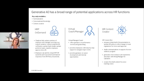 Thumbnail for Generative AI and the future of HR &amp; talent transformation