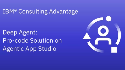 Thumbnail for Deep Agent: Pro-code Solution on Agentic App Studio