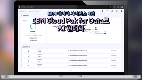 Thumbnail for entry IBM 데이터 사이언스 비디오 시리즈 4편: IBM Cloud Pak for Data로 AI 현대화