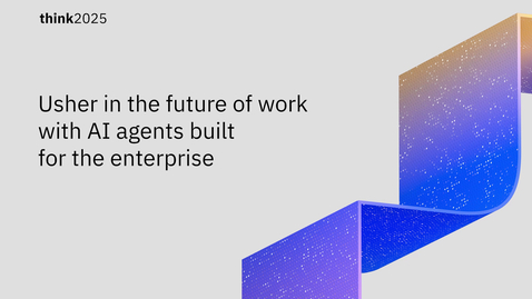 Thumbnail for Usher in the future of work with AI agents built for the enterprise