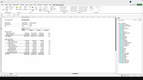 Thumbnail for IBM Planning Analytics: Income Statement drill-down