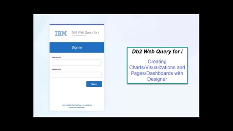 Thumbnail for entry IBM Db2 Web Query for i Demo: Creating Charts and Visualizations with Designer