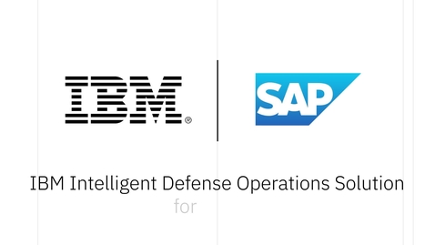 Thumbnail for entry Intelligent Defense Operations Solution for SAP Defense