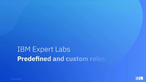 Thumbnail for Predefined and custom roles (v4.5)