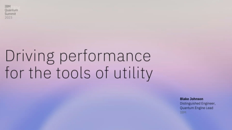 Thumbnail for entry Driving Performance for the Tools of Utility
