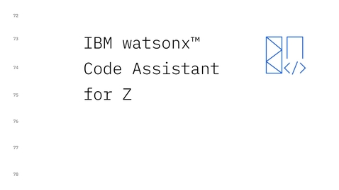 Thumbnail for IBM watsonx Code Assistant for Z Understand: Business rules discovery