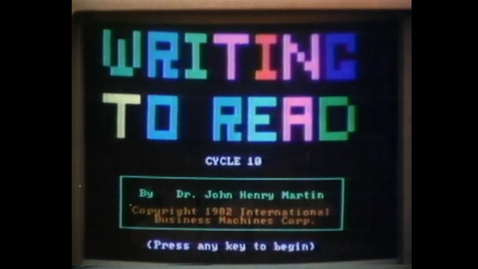 Thumbnail for entry IBM Archives: Writing to Read