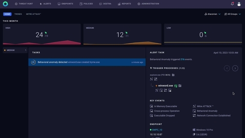 Thumbnail for entry IBM Security QRadar EDR demo