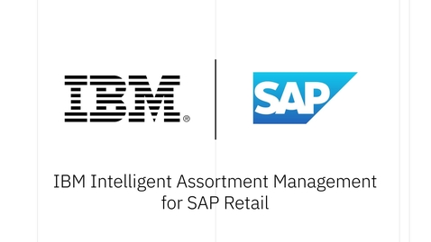 Thumbnail for IBM Intelligent Assortment Management SAP Retail