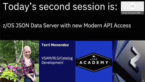 Thumbnail for entry zOS Academy - zOS JSON Data Server with new Modern API Access