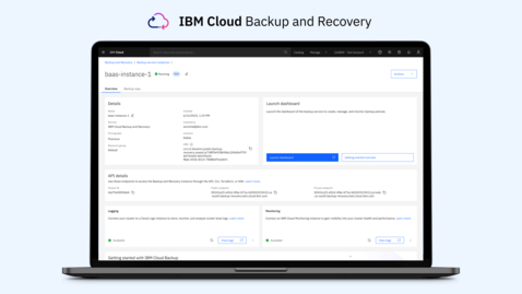 Thumbnail for IBM Cloud Backup and Recovery Demo