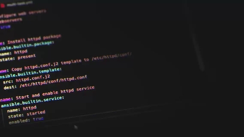 Thumbnail for watsonx Code Assistant Ansible Lightspeed animated leadspace - right