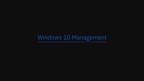 Thumbnail for entry Tour interativo do produto MaaS360 - Windows 10 Management