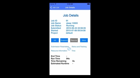 Thumbnail for IBM Spectrum LSF Job OPs mobile app - iOS