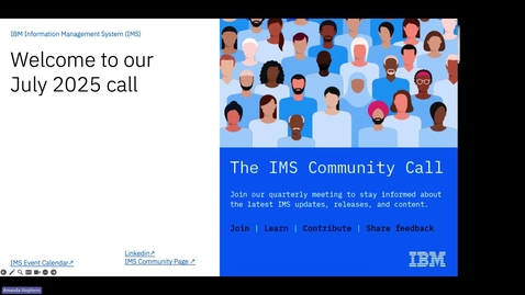 Thumbnail for IMS Community Call - Q3 2025