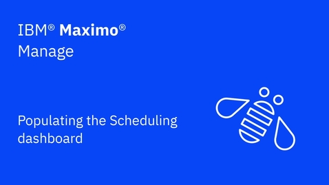 Thumbnail for entry Populating the Scheduling dashboard