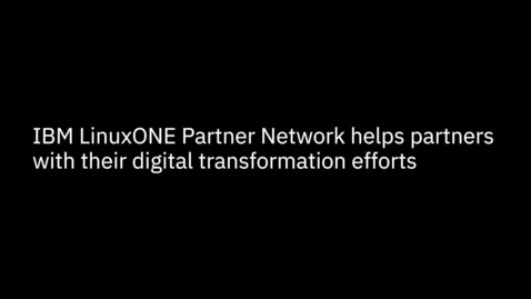 Thumbnail for entry IBM LinuxONE Partner Network - Partner Testimonial - Qarbine