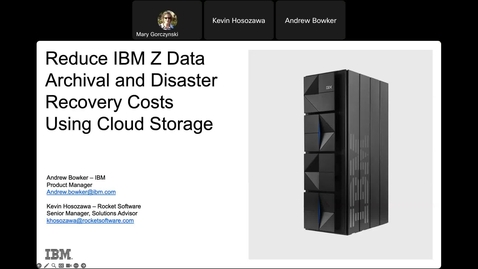 Thumbnail for entry Reduce Z data archival and disaster recovery costs using Cloud Storage