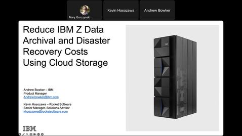 Thumbnail for Reduce Z data archival and disaster recovery costs using Cloud Storage