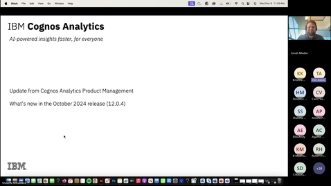 Thumbnail for Cognos Analytics 12.0.4 - What's New webinar