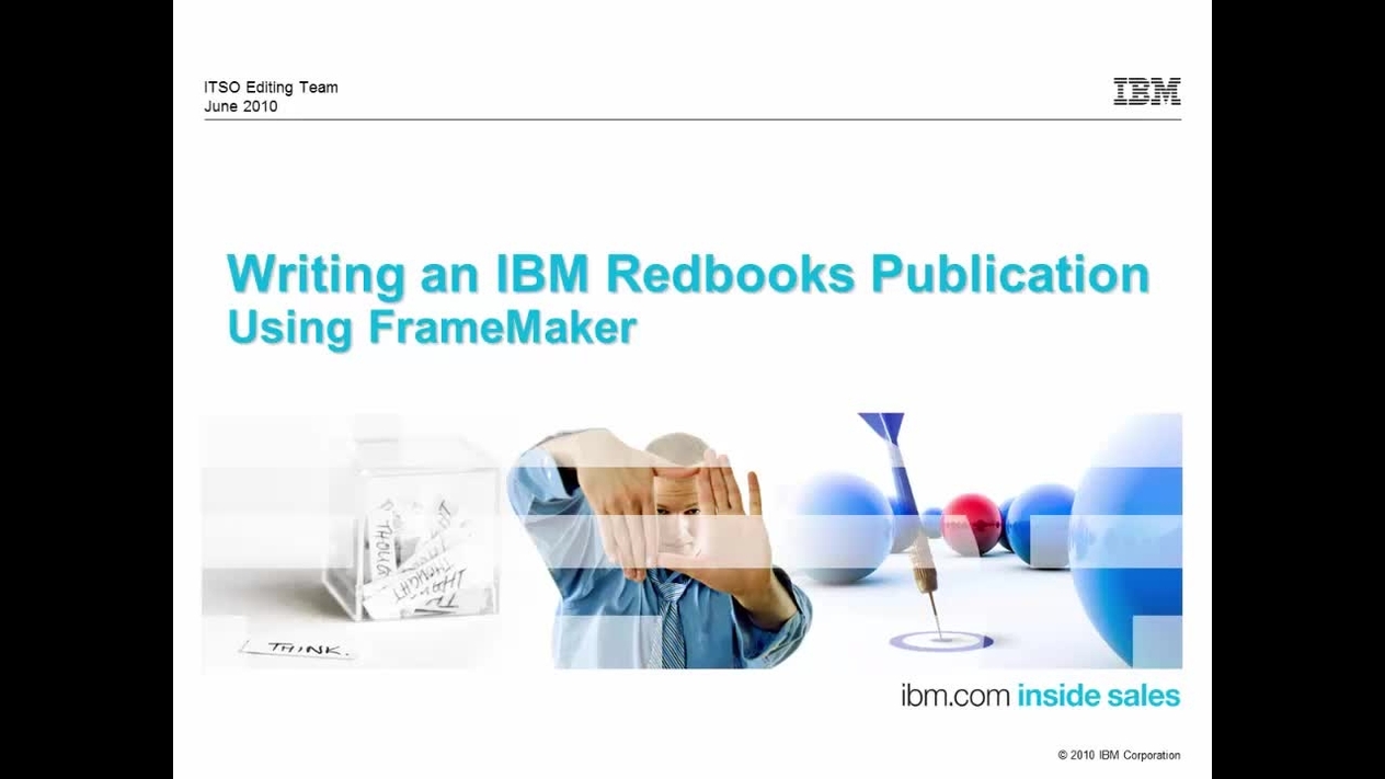 FrameMaker Instructional Video