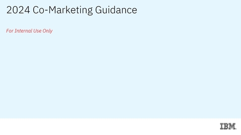 Thumbnail for Co-Marketing Education Module 1