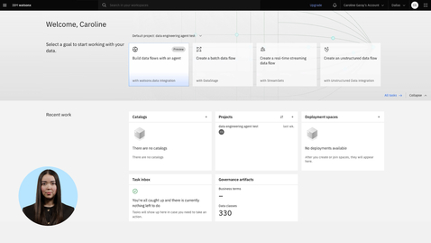 Thumbnail for IBM watsonx.data integration overview demo