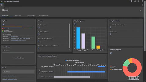 Thumbnail for IBM OpenPages Policy Management: Demo