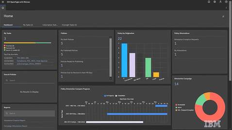 Thumbnail for entry IBM OpenPages Policy Management: Demo