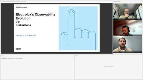 Thumbnail for V2 Electrolux's Journey to Superior Observability with IBM Instana
