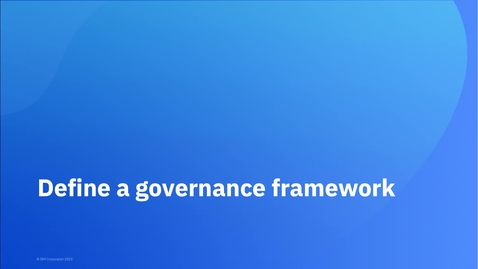 Thumbnail for entry Exercise 3: Define a governance framework